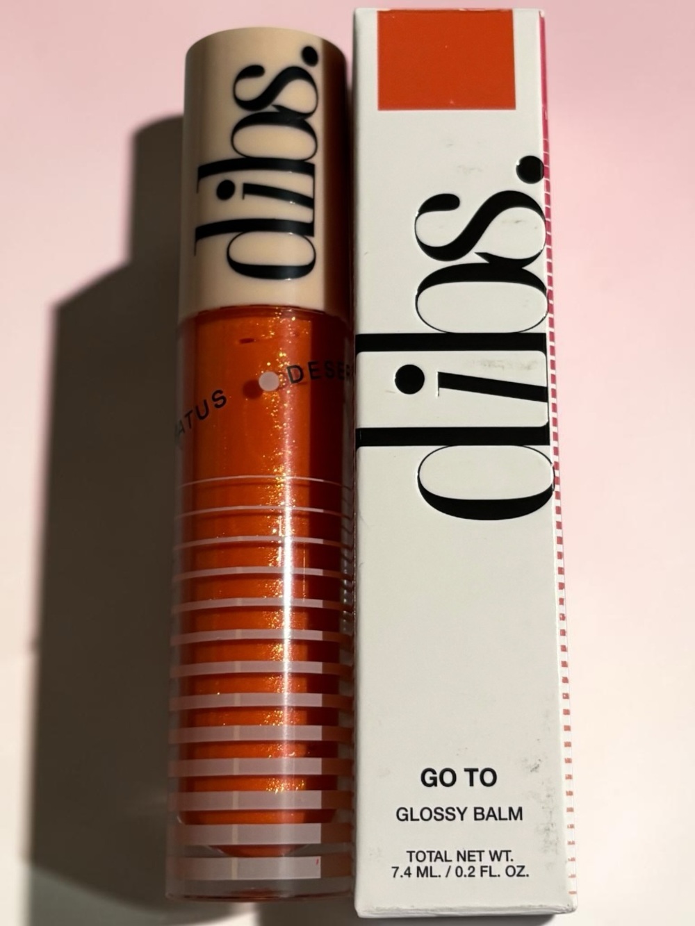 Brand New dibs Go To Glossy Balm in Orange Crush.